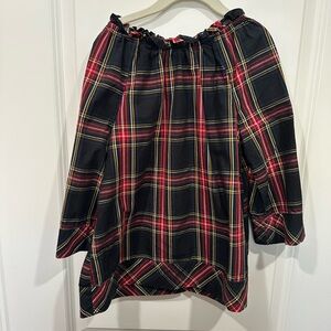 Crewcuts Plaid Kids Blouse - Red and Black